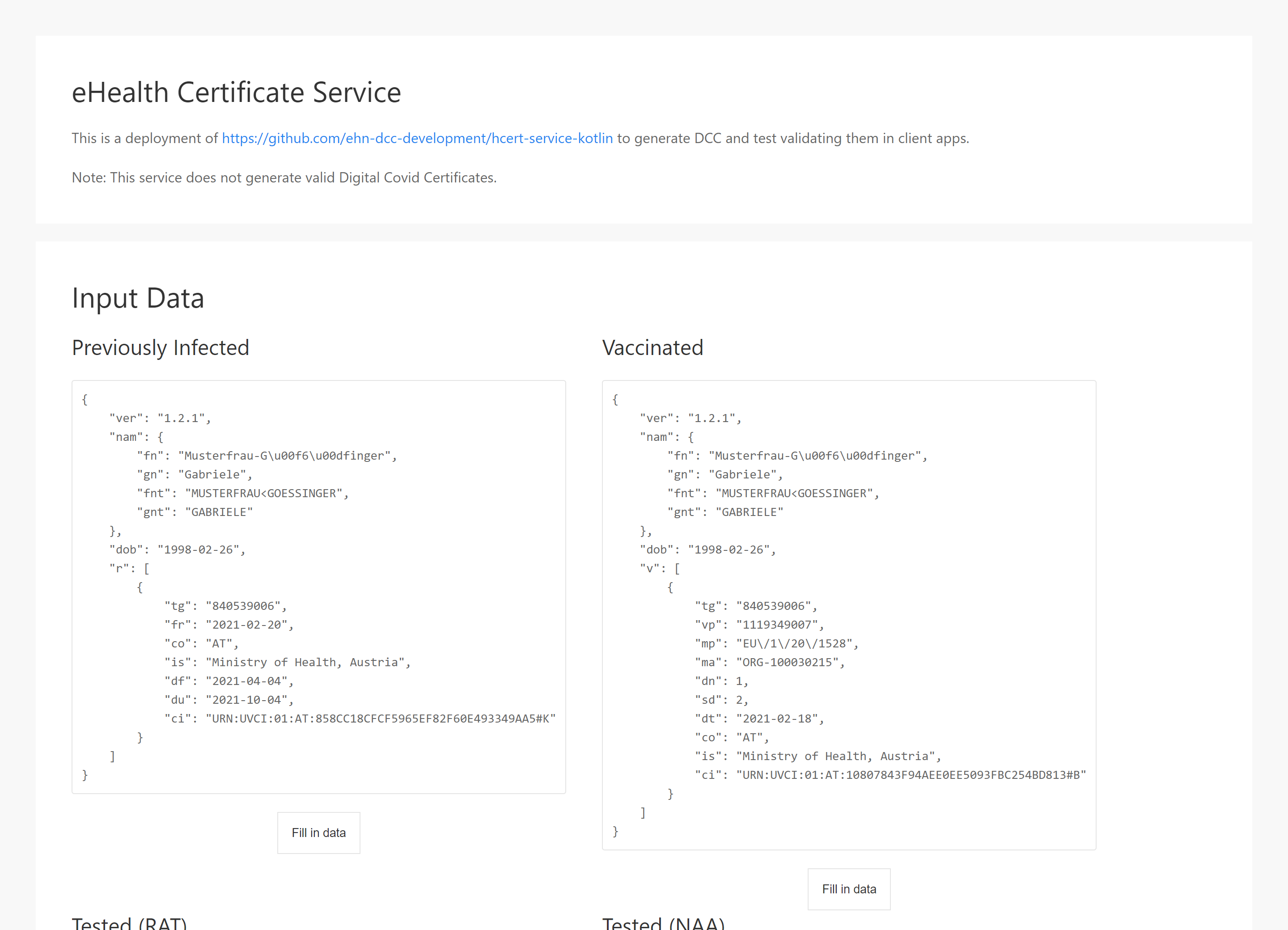 DCC Issuer website